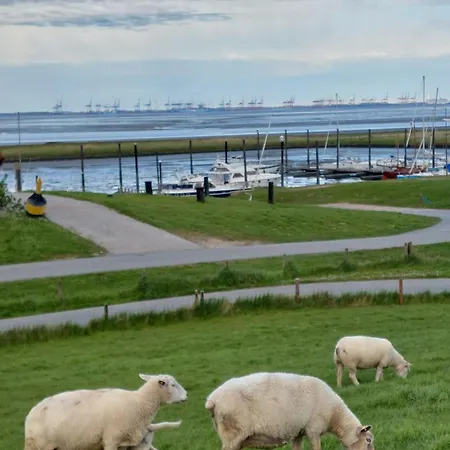 Oberdeck In Fedderwardersiel Mit Garten U Grill Apartment